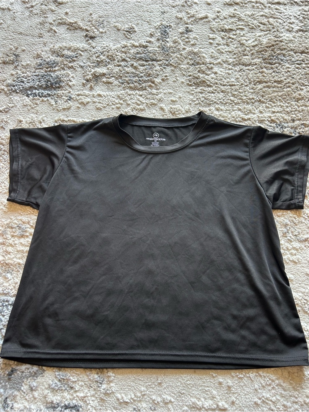 Black Performance Crew Neck T-Shitt